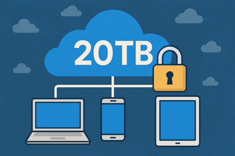 Secure 20TB Lifetime Cloud Storage and Ditch Monthly Fees Forever