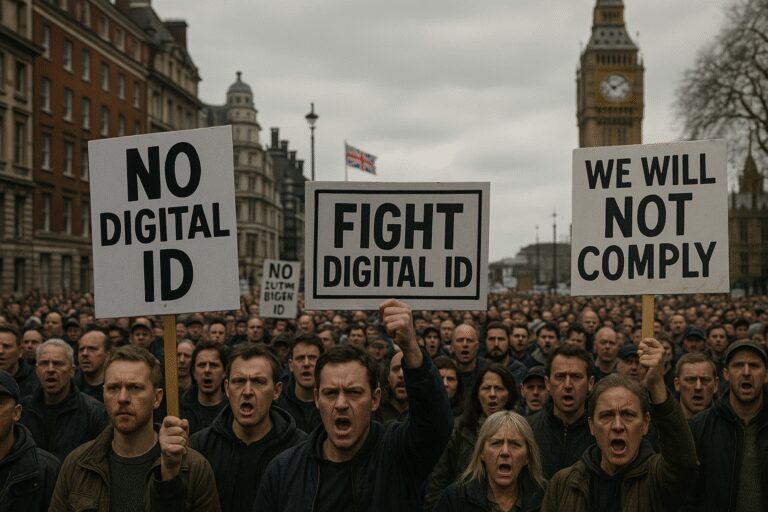 Britain's Digital ID Mandate Sparks Massive Revolt as Million Citizens Fight Back