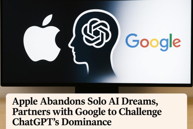 Apple Abandons Solo AI Dreams, Partners with Google to Challenge ChatGPT's Dominance